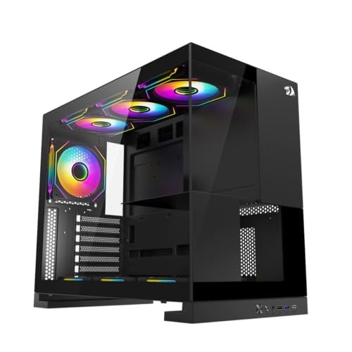 Gabinete Gamer Redragon Eternal Preto Sem Fans CA-612B