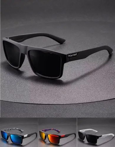 Óculos Polarizado De Sol Masculino Casual Pesca Praia UV400 Esporte Preto