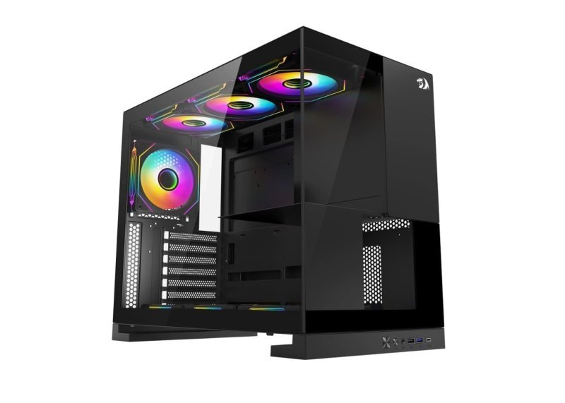 Gabinete Gamer Redragon Eternal Preto Sem Fans