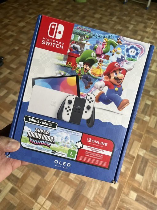 Bundle Nintendo Switch OLED + Super Mario Bros. Wonder + 3 Meses de Nintendo Switch Online
