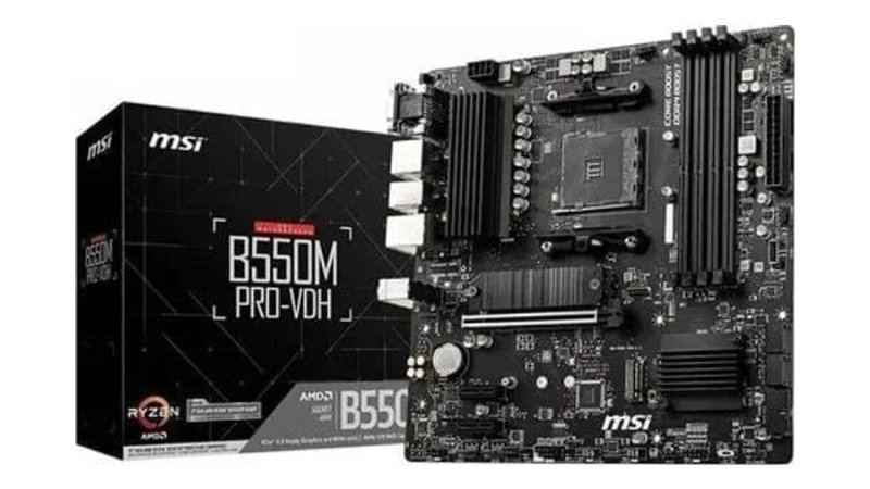 Placa-Mãe MSI B550M PRO-Vdh AM4 HDMI VGA DP