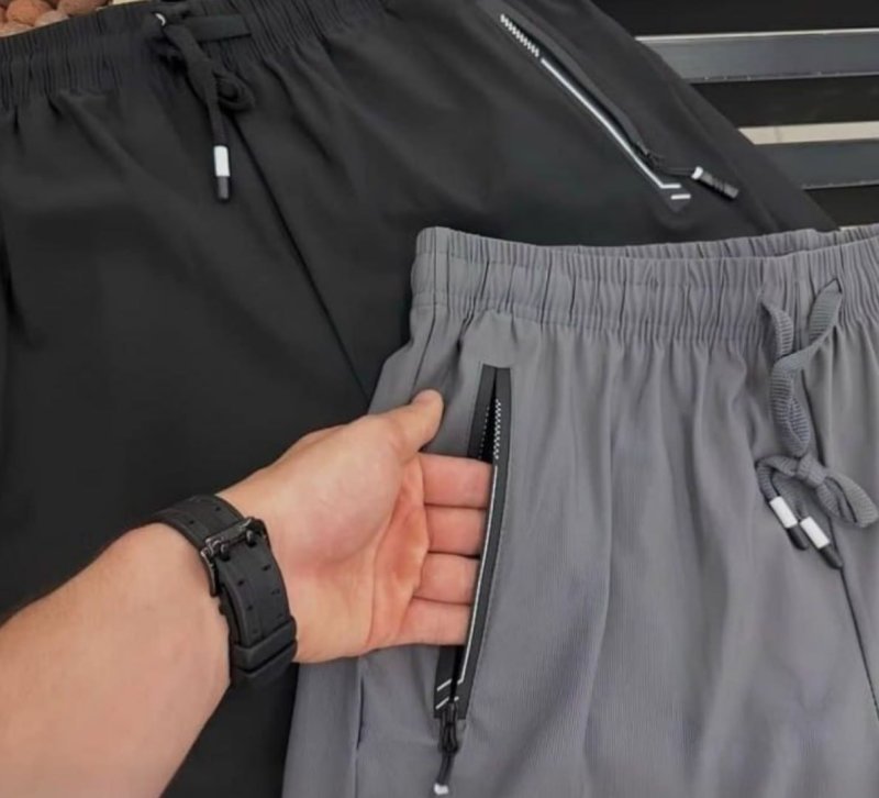 Short Masculino Bermuda Praia 2 Bolsos Zíper Secagem Rápida