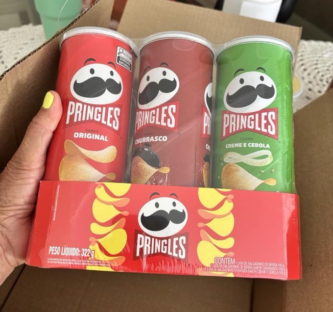 Pringles Tripack Festa do Futebol com 3 Sabores + Frete Grátis