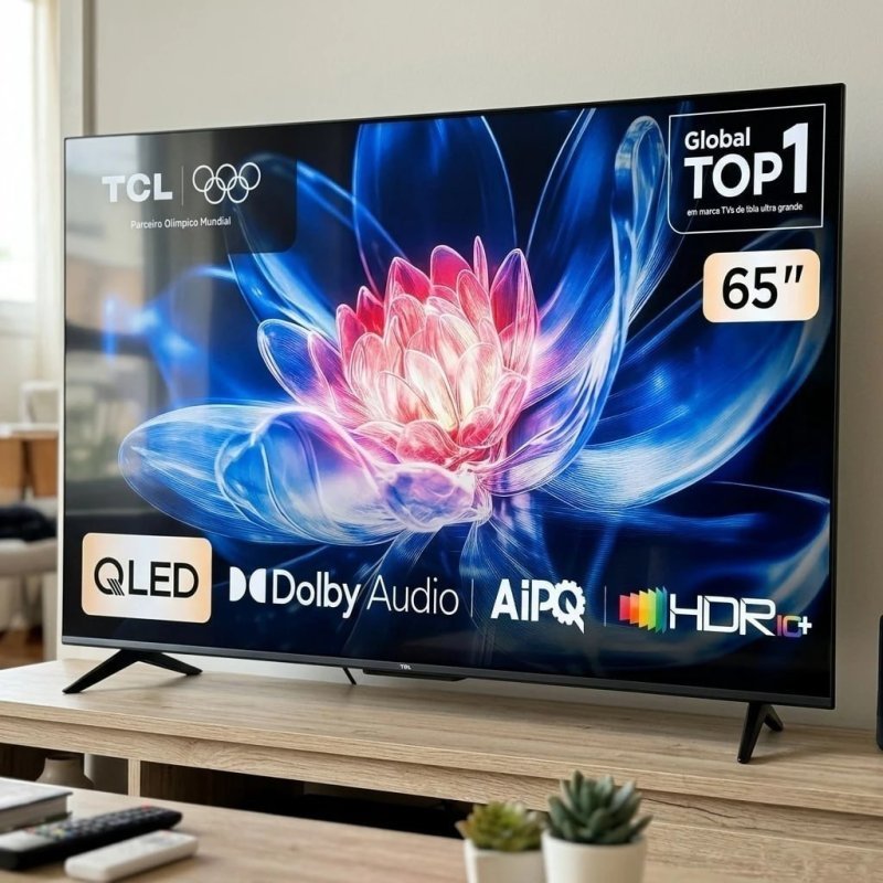 Smart TV 65 Tcl 4K Uhd Qled 65t6c + Frete Grátis