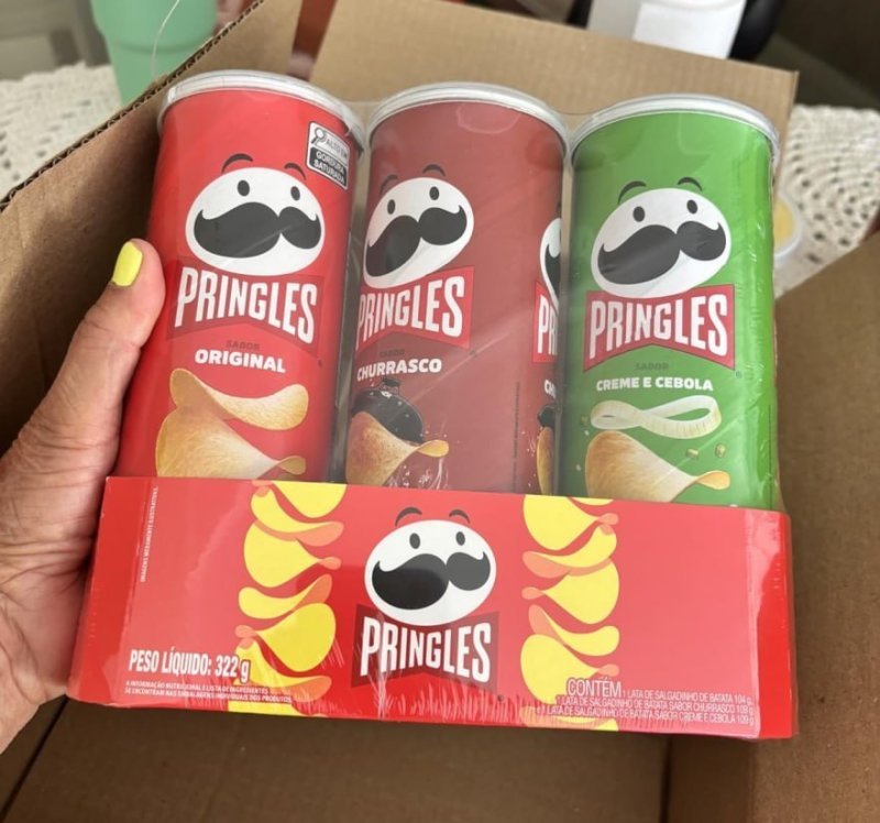 Pringles Tripack Festa do Futebol com 3 sabores