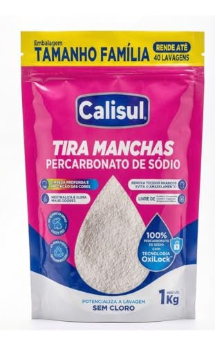Percarbonato de Sódio 1kg 100% Puro Tira Manchas em Pó Sem Cloro
