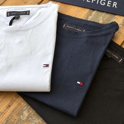 Camiseta Tommy Jeans Masculino Abdm0dm04411 Twilight Navy Liso