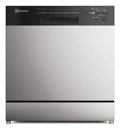 Lava-Louça Electrolux 8 Serviços Inox com Programa Lava & Seca 50 minutos LS08E Display Digital