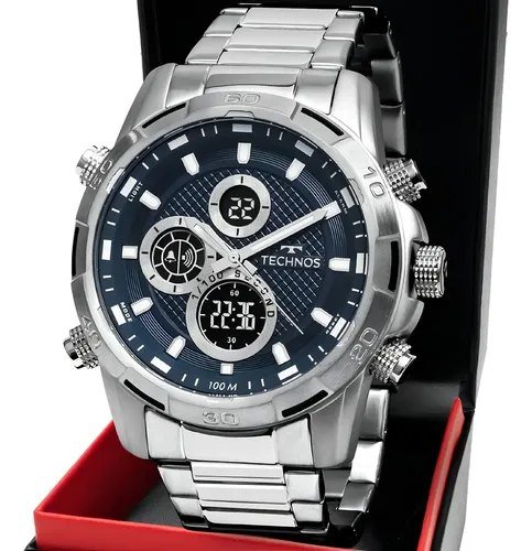 Relógio Technos Masculino Ts Digiana Prata - Bj4060aa/1a