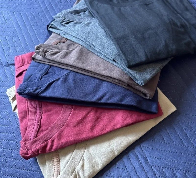 Kit 7 Camisetas Basica Algodão