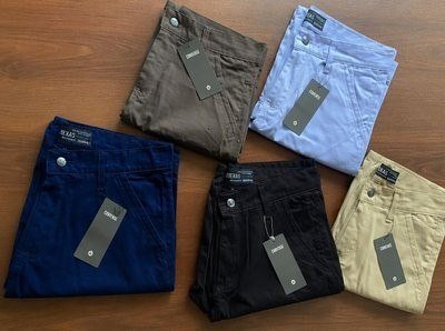 Kit Com 5 Bermudas Masculina Sarja Brim Coloridas Baratas