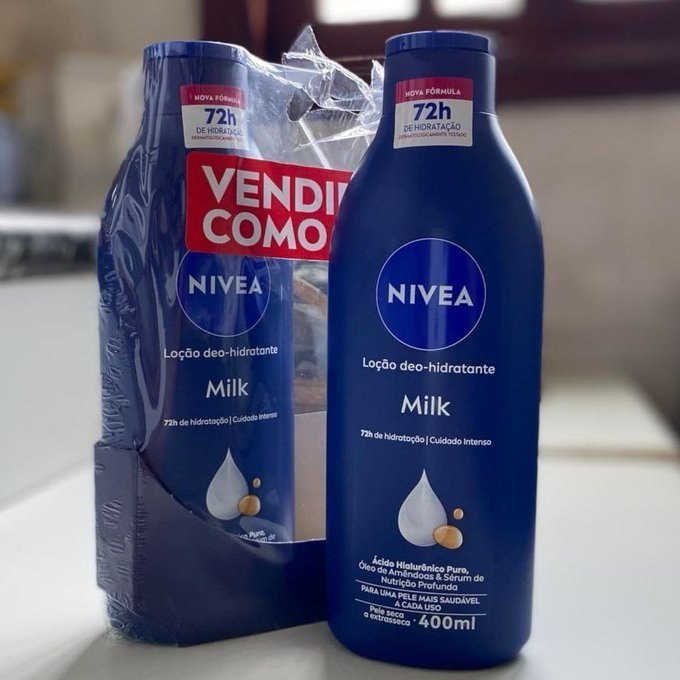 Kit 02 un. Loção Hidratante Corporal Nivea Milk 400ml