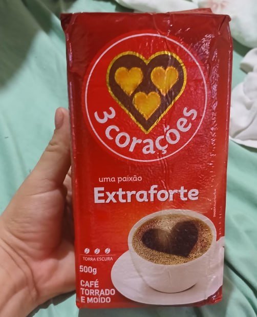 3 Corações Café Torrado e Moído Extra Forte vácuo 500g