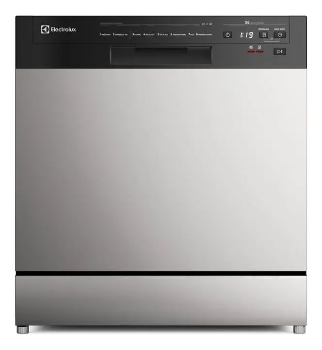 Electrolux Lava-Louça Electrolux 8 Serviços Inox com Programa Lava & Seca 50 min (LS08E)