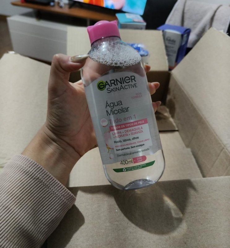 Garnier SkinActive Água Micelar de Limpeza Tudo em 1 400ml + Frete Grátis