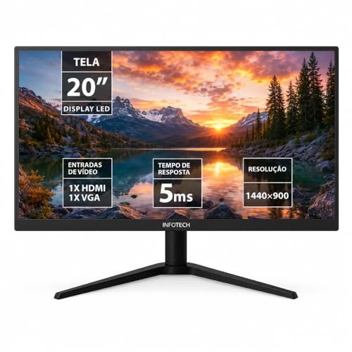 Monitor Enterprise LED 20" Polegadas 20WEV-KAN