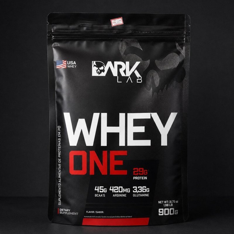 Whey One Protein Proteína Sachê Refil 900g - Dark Lab Sabor Chocolate