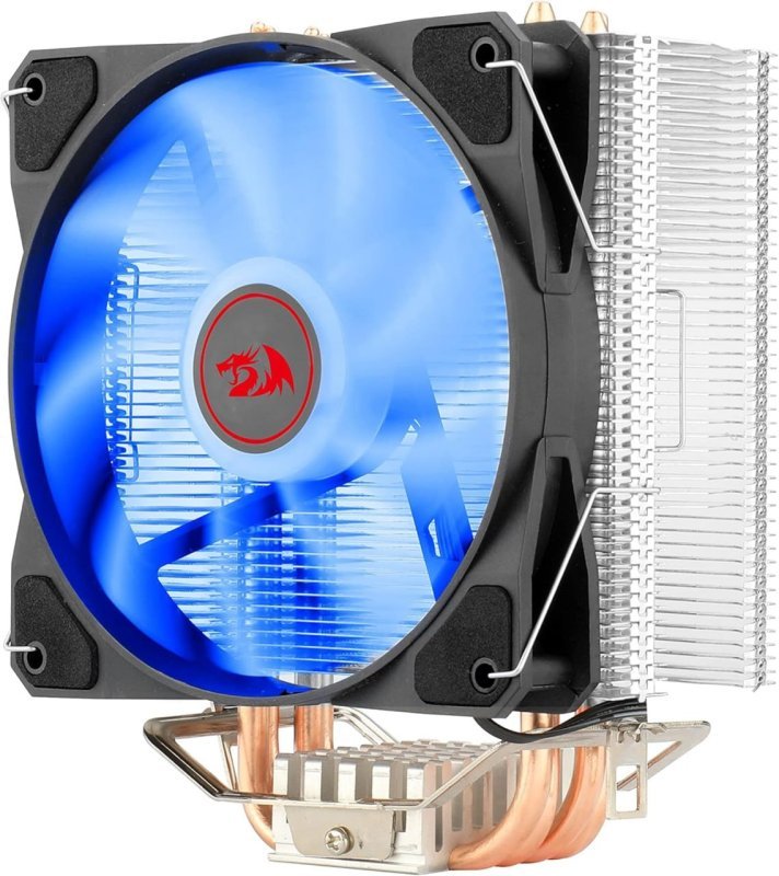 Aircooler Redragon Tyr Preto com LED Azul Fan de 120mm CC-9104B