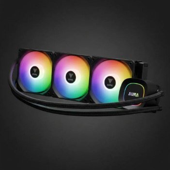 Water Cooler Gamdias Aura Gl360 Lite Preto ARGB, AMD e INTEL