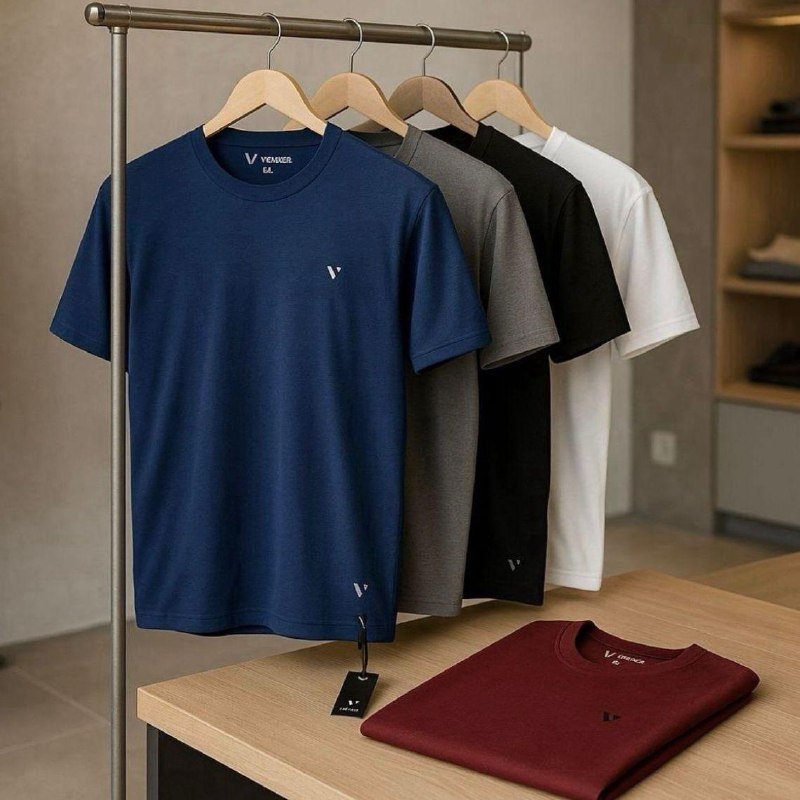 Kit 4 Camisetas Slim Voker 100% Algodão
