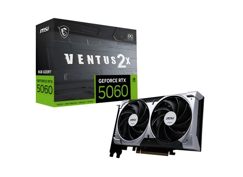 Placa de Vídeo GeForce RTX 5060 Ventus 2x OC 8GB