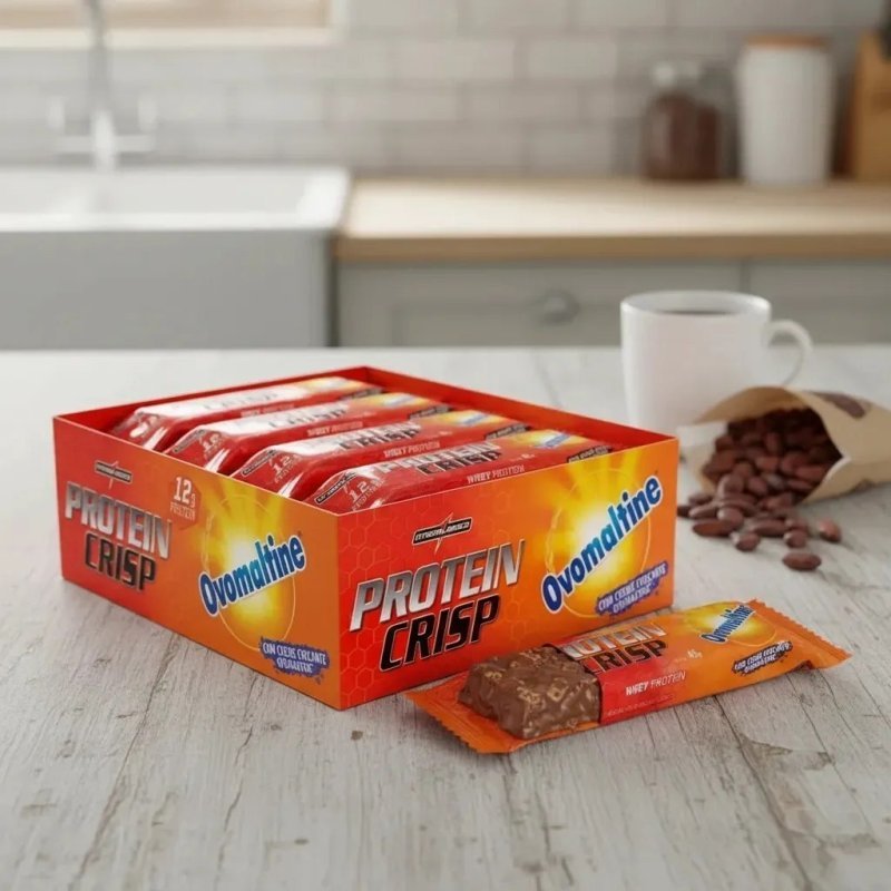 Barra de Proteína Crisp Bar Ovomaltine 12 unidades Integralmédica