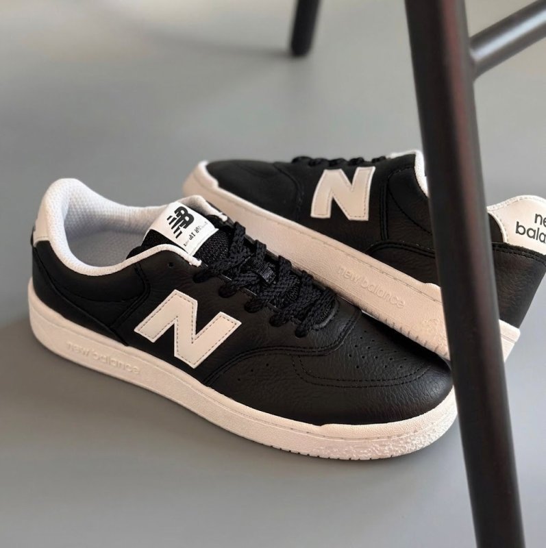 Tênis New Balance Bb80 Masculino Casual Urbano Elegante Preto/branco