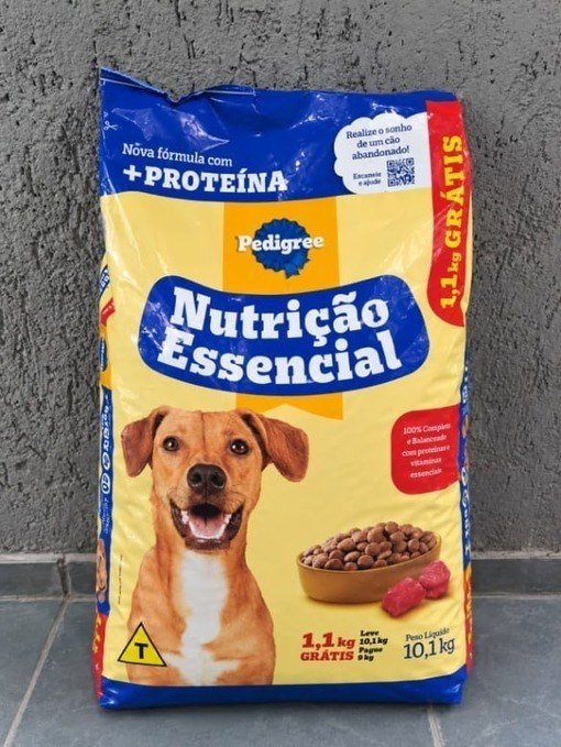 Ração Pedigree Nutrição Essencial Carne Para Cães Adultos 10.1kg