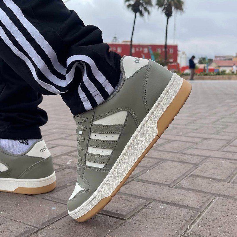 Tênis Casual Masculino Break Start adidas Verde E Branco Liso 40 Br