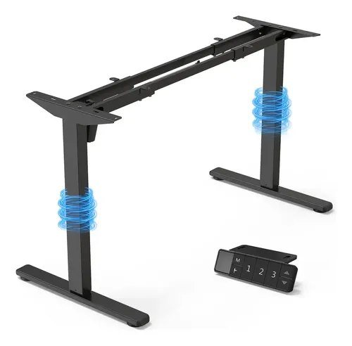 Escrivaninha Ergonômica Elétrica Regulável Blackair Preto