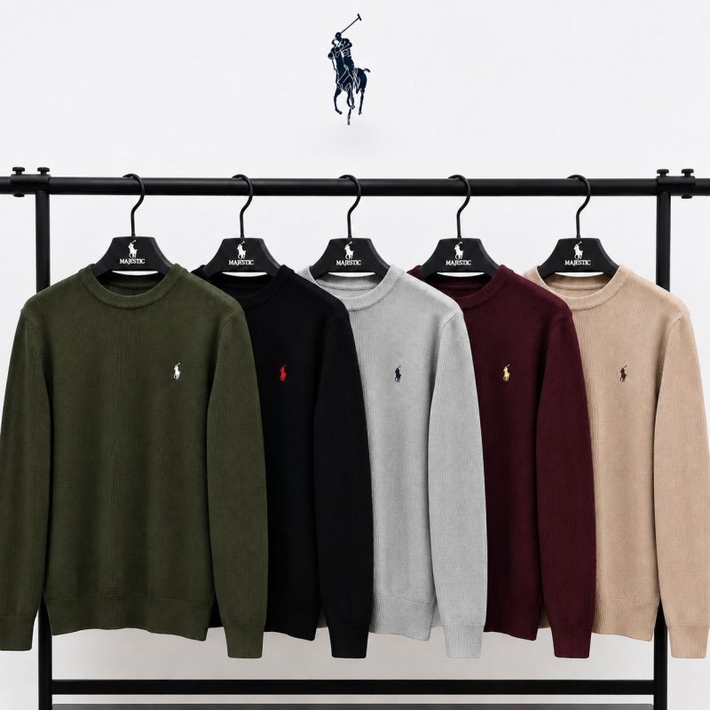 Suéter Masculino Gola Careca Cardigam Blusa Inverno Basica Verde Militar G