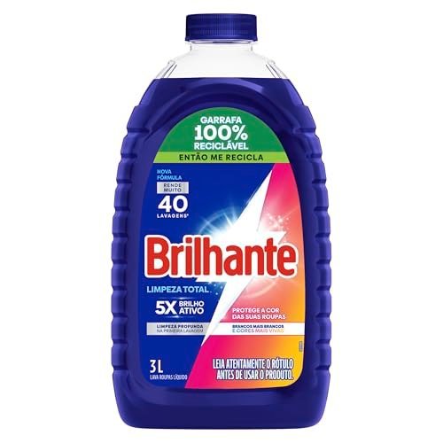 Brilhante Limpeza Total - Lava Roupas Líquido 3L