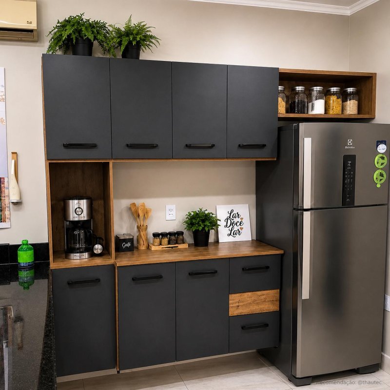 Armário De Cozinha Completa Madeira Juliete (+ cores)
