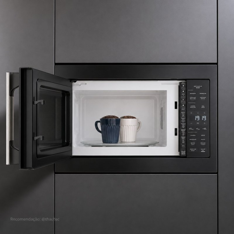 Micro-ondas de Embutir Electrolux 34L Preto Experience com Descongelamento Assistido 110v (ME3BP)