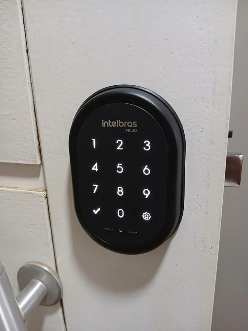 Fechadura Digital De Sobrepor Fr 102 Preto Intelbras + Frete Grátis