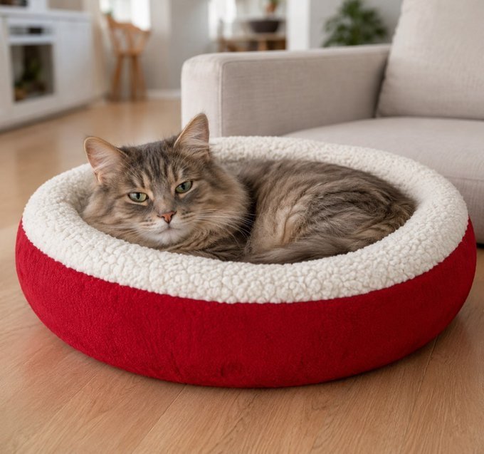 Caminha Redonda Pet Sherpa Cama Para Cães E Gatos + Frete Grátis