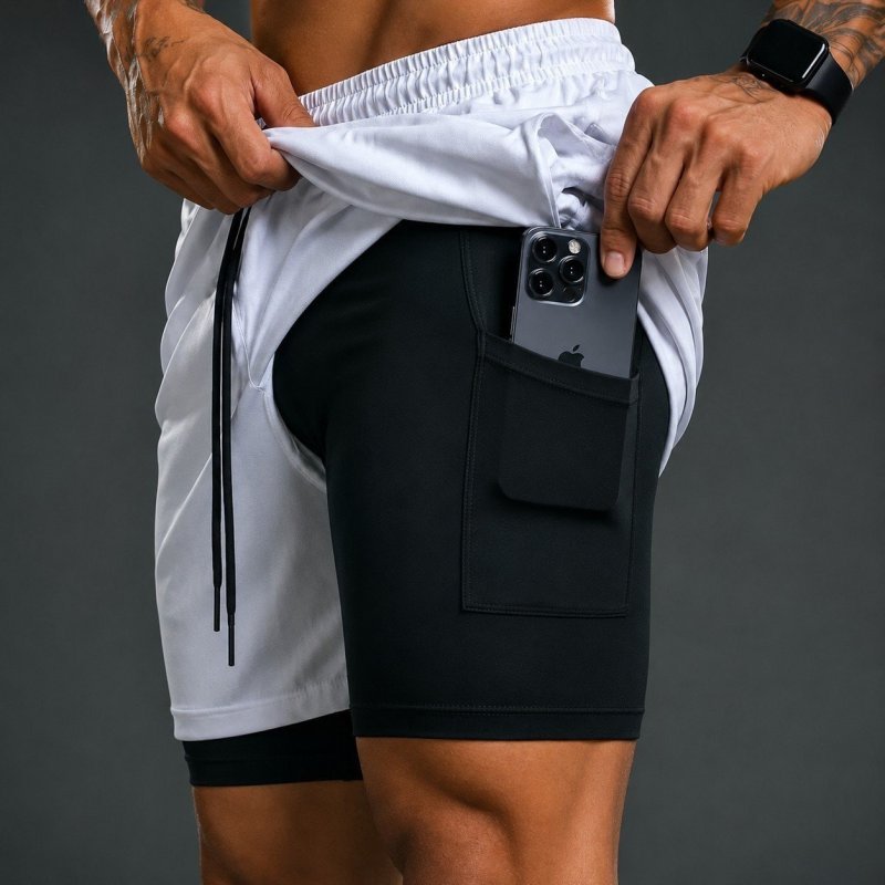 Kit 03 Bermuda Masculina Short Duplo Compreensão