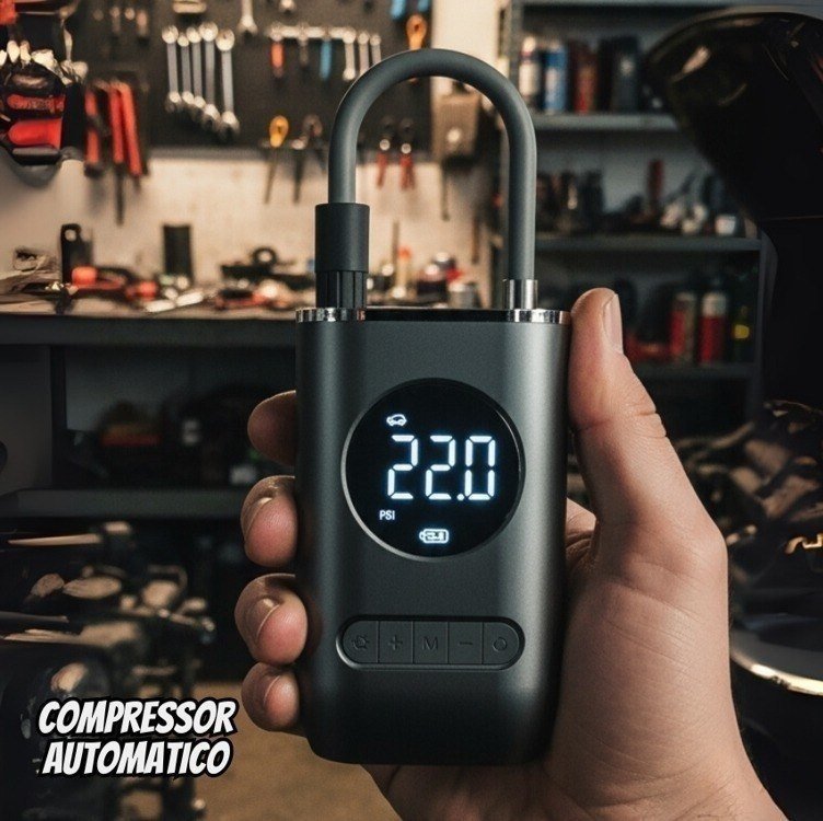 Calibrador De Ar Digital Para Pneu Portátil Compressor Usb + Frete Grátis