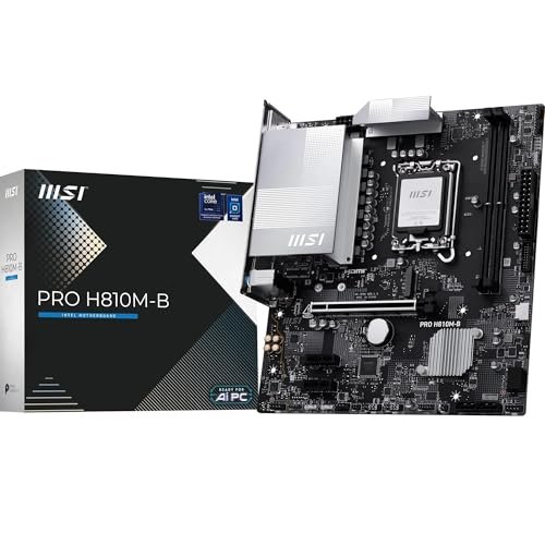 MSI Placa-mãe PRO H810M-B, mATX - Suporta processadores Intel Core Ultra (Série 2)