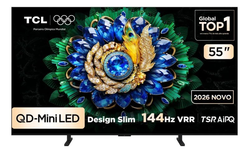 Smart TV TCL 55" QLED Mini LED 4K A400M