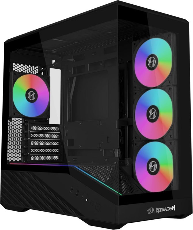 Gabinete Gamer Lian Li Vector V100 Mini Redragon Spec Preto Micro-ATX Com 4