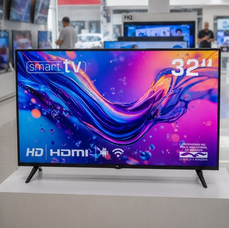 Smart TV HQ 32 HD Android 12 Design Slim HQS32NKHM