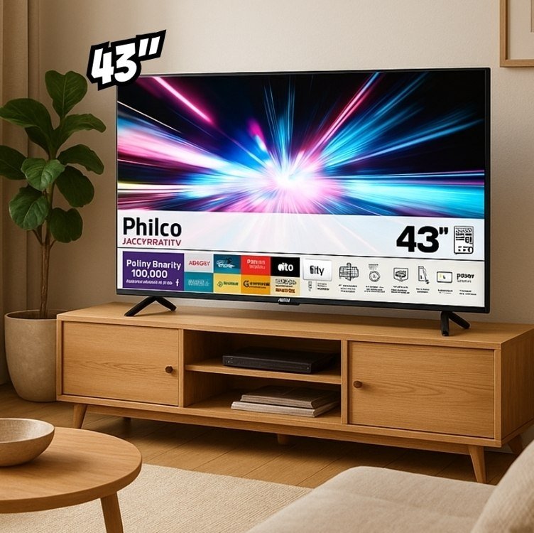 Smart Tv 43 Philco P43vik Roku Led Dolby Audio Wi-fi Hdmi Hdr Full Hd 110/220v