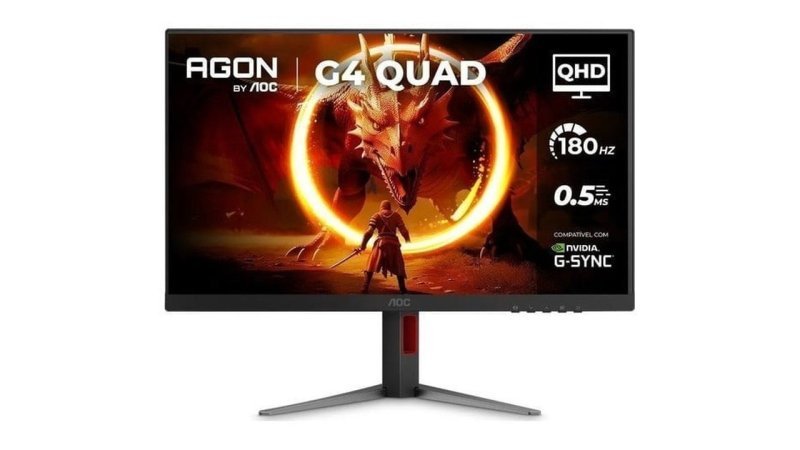 Monitor Gamer AOC Agon Quad 27" IPS, QHD, 0.5ms, 180Hz, G-Sync, HDMI/DP