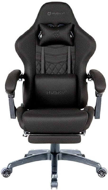 Husky Tempest 700 - Até 145kg, Reclinável 150º, Almofadas - Preta