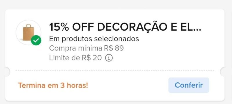 Novo Cupom para Itens Selecionados no Mercado Livre
