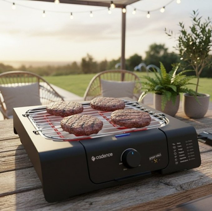 Churrasqueira Elétrica Cadence Short Grill 127V + Frete Grátis