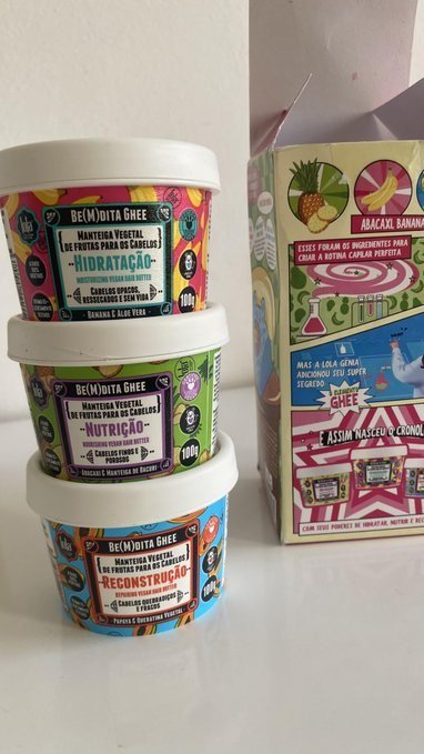 Lola Cosmetics Kit Cronograma Capilar Be(m) Dita Ghee 3 Produtos + Frete Grátis