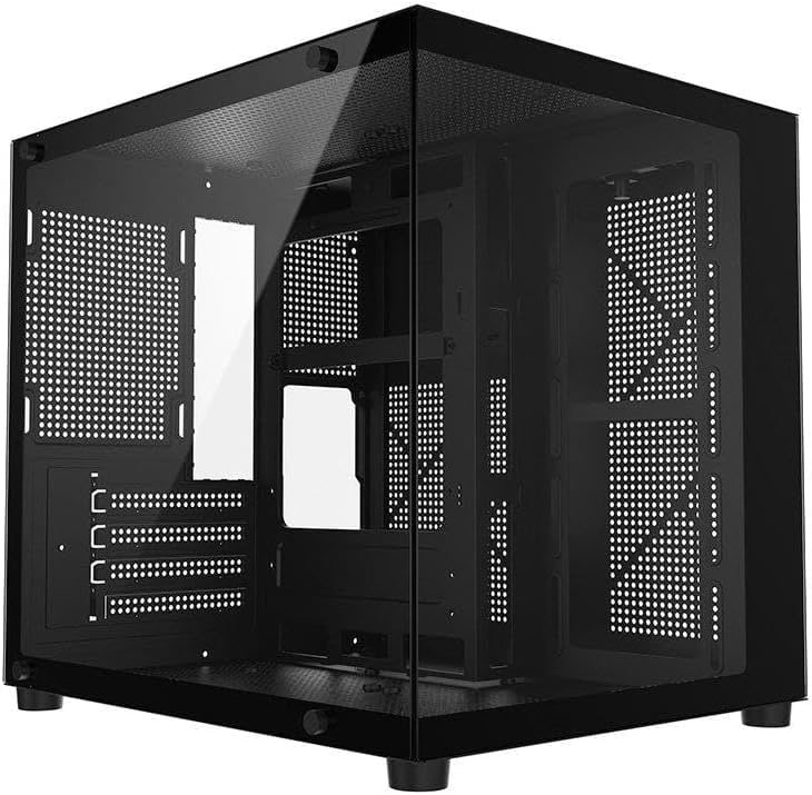 Gabinete Liketec Dasha V2, Cubo, Mini Tower, Frontal e Lateral Vidro - LC-MT-CUBODASHAV2-SF