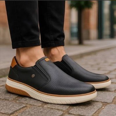 Tenis Masculino Slipon Premium Casual Social Confortavel